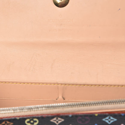 Louis Vuitton Monogram Multicolor Sarah Wallet Black 13 of 14
