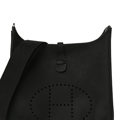 Hermes Taurillon Clemence Evelyne III PM Black 7 of 10
