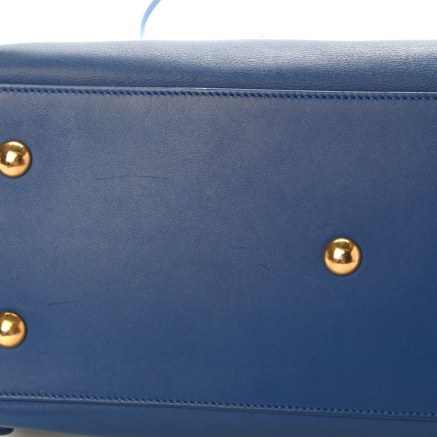 Saint Laurent Calfskin Small Classic Y Cabas Royal Blue 9 of 12