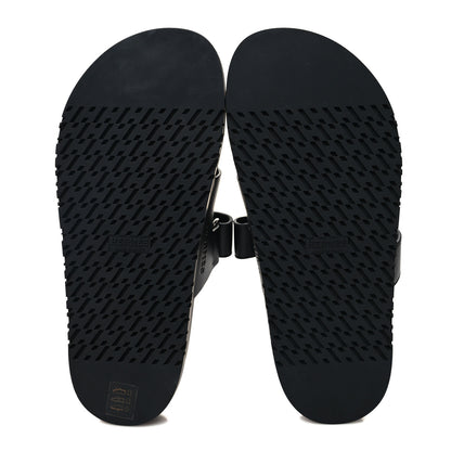 Hermes Calfskin Womens Chypre Sandals 38.5 Black 5 of 9
