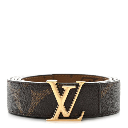 Louis Vuitton Reverse Monogram 35mm LV Initiales Belt 85 34 1 of 6
