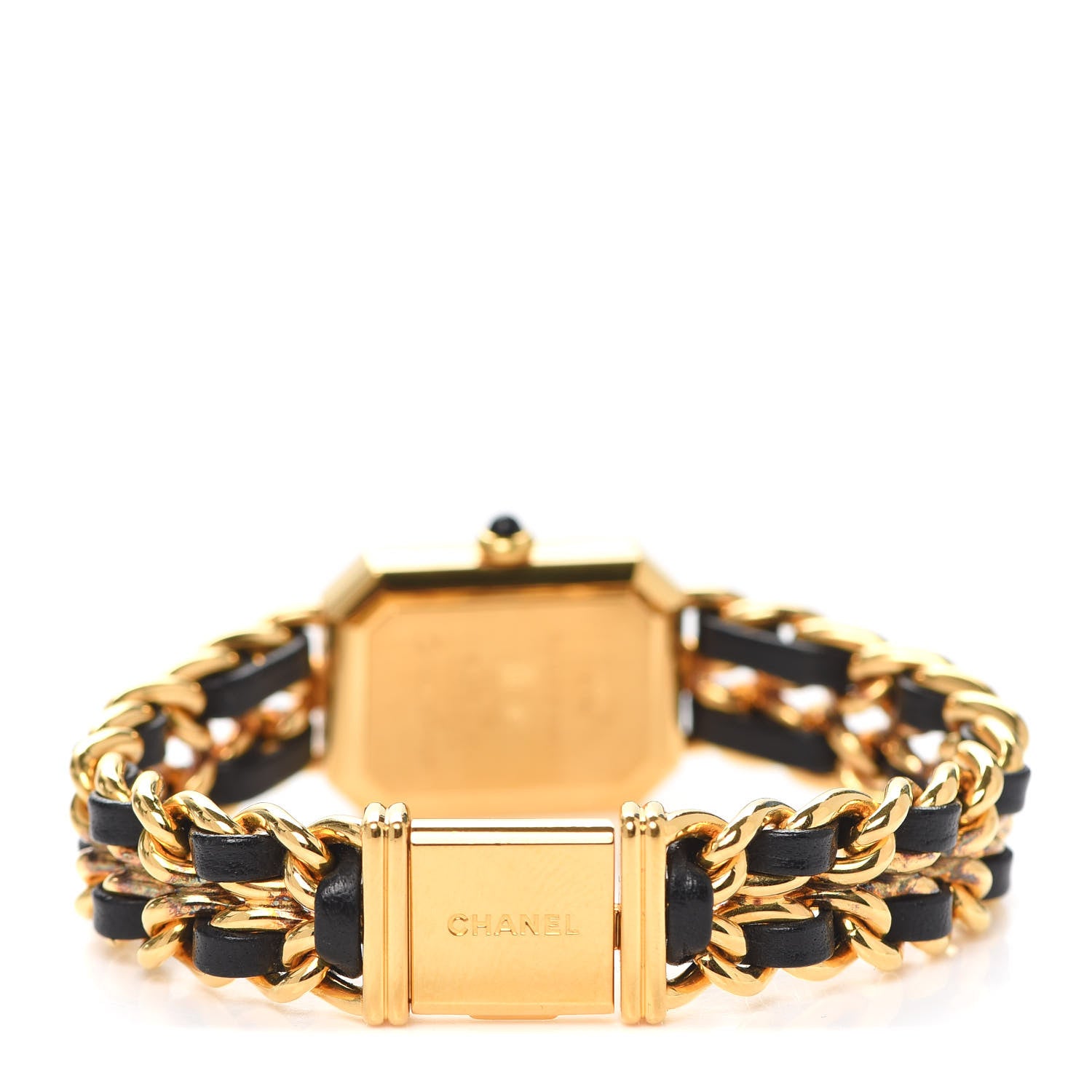 Chanel Stainless Steel Lambskin 20mm Chain Premiere Quartz Watch Gold L 3 of 5