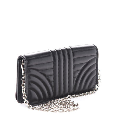 Prada Nappa Impunture Diagramme Chain Wallet Black 2 of 10