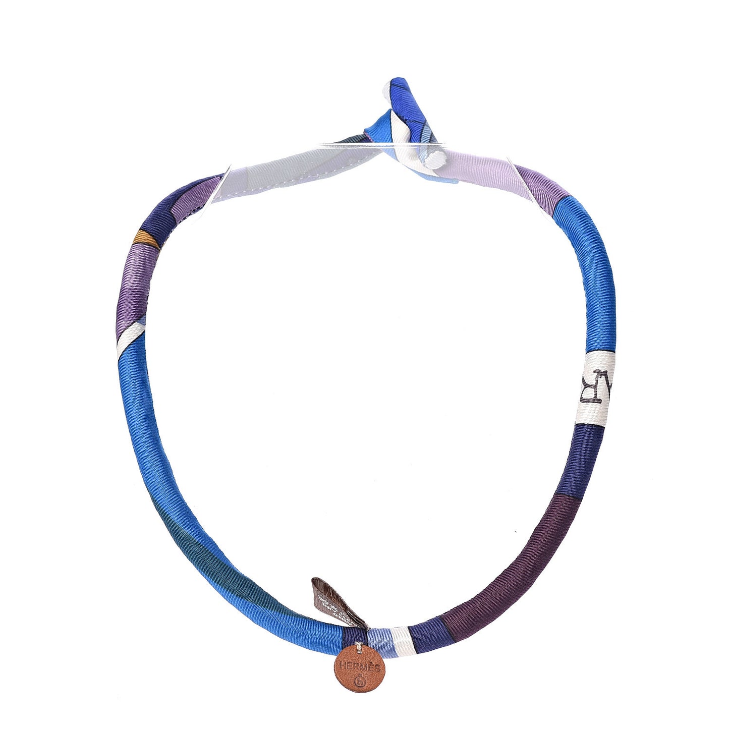 Silk Twill Petit H Necklace Multicolor