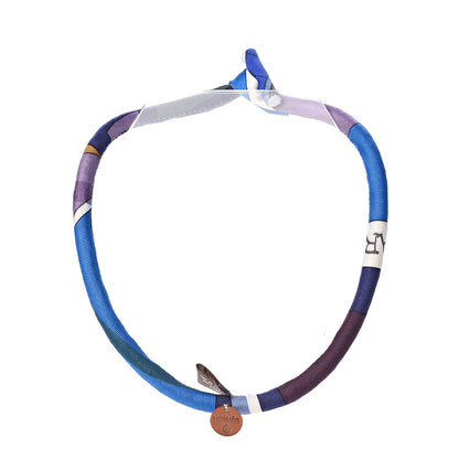 Hermes Silk Twill Petit H Necklace Multicolor 1 of 4
