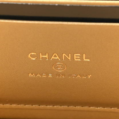 Chanel Lambskin Quilted Pearl Crush Small Vanity Case With Chain Black 7 of 11
