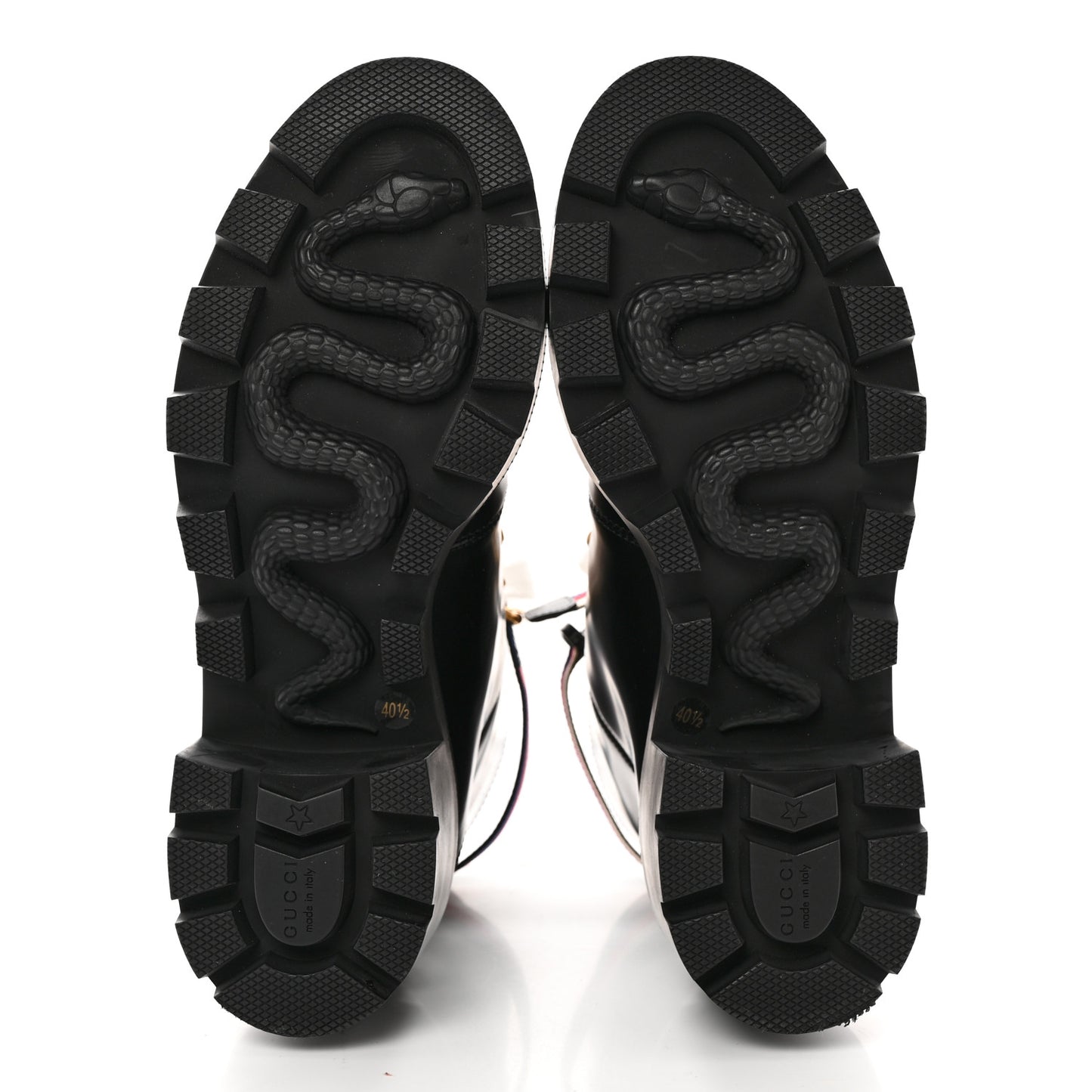 Calfskin Sylvie Web Womens Lace Up Combat Boots 40.5 Black