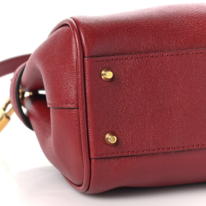 Gucci New Sakai Calfskin Lux Small Dahlia Top Handle Shoulder Bag New Cherry Red 7 of 8