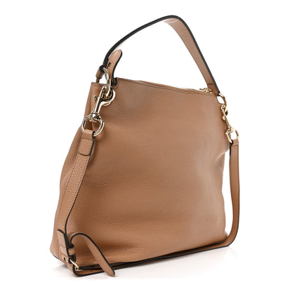 Gucci Pebbled Calfskin Large Soho Hobo Camelia 3 of 10