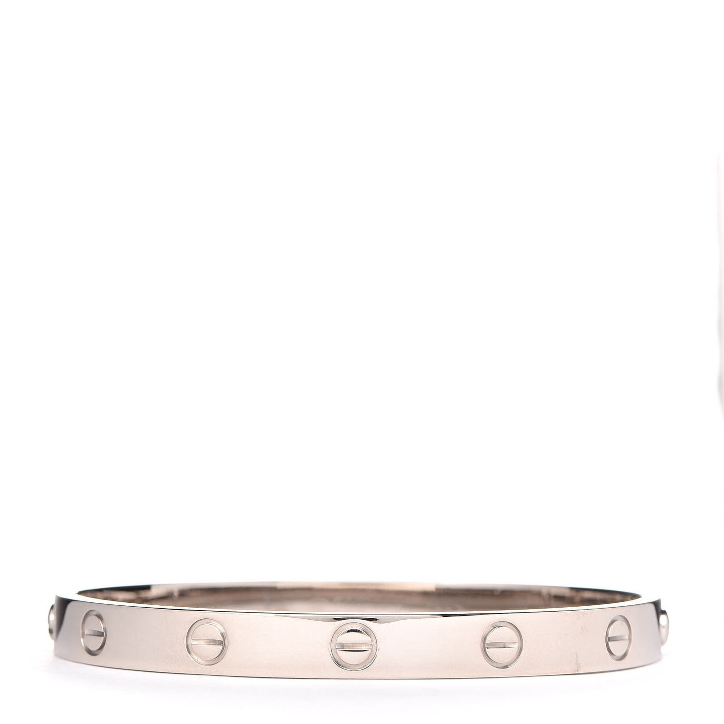18K White Gold LOVE Bracelet 17