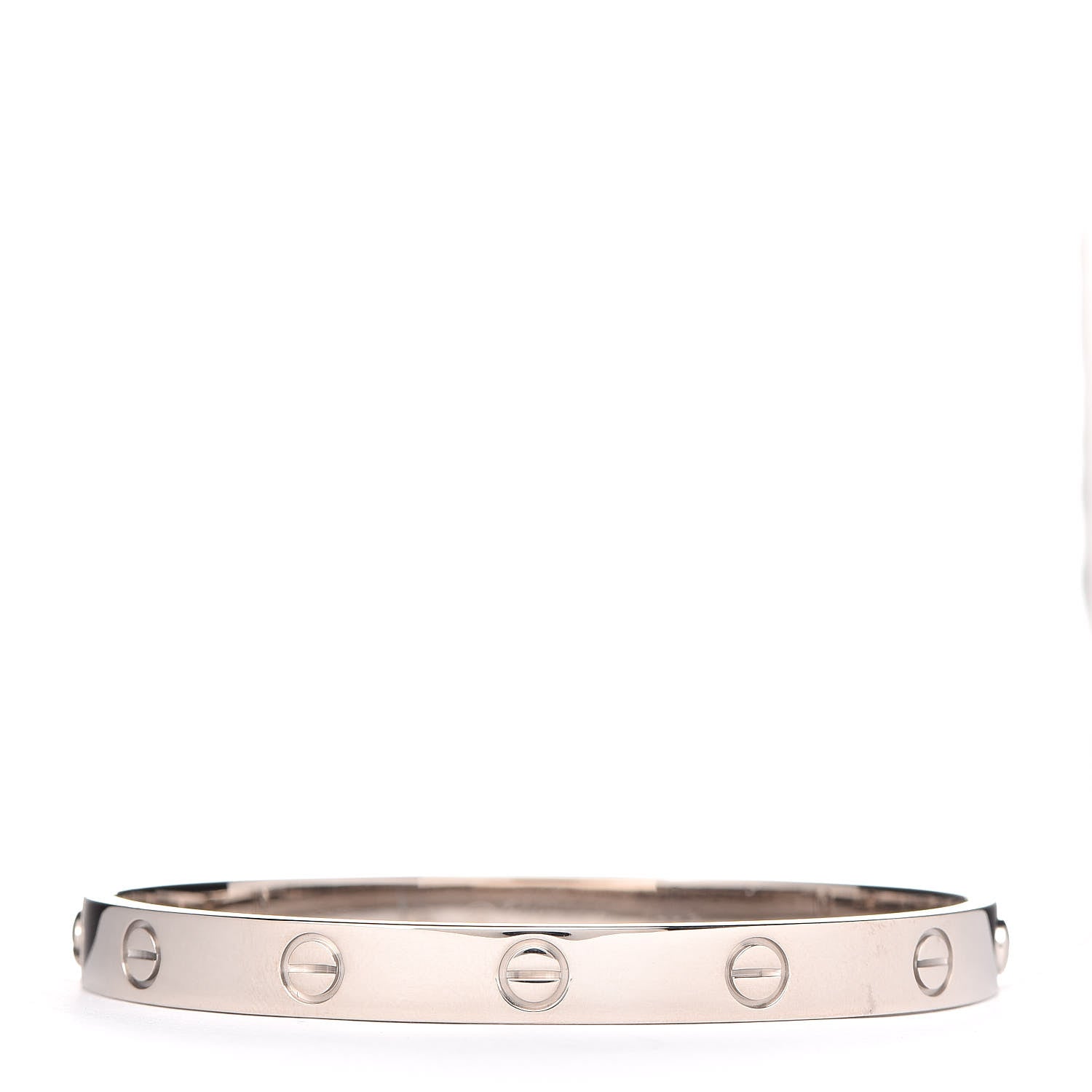 Cartier 18K White Gold LOVE Bracelet 17 1 of 10