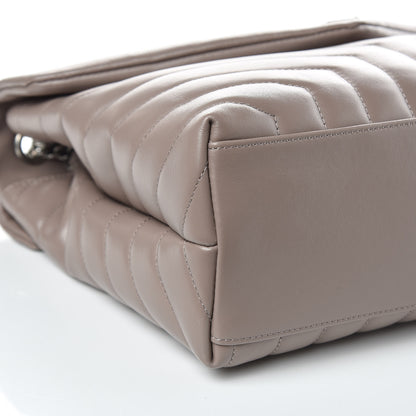 Saint Laurent Calfskin Y Quilted Monogram Medium Loulou Chain Satchel Mink 8 of 9