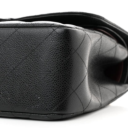 Chanel Caviar Quilted Jumbo Double Flap Black 10 of 13