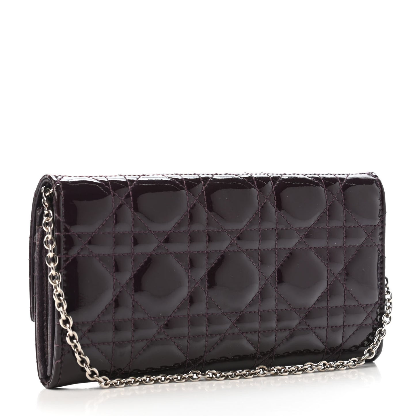 Patent Cannage Rendez-vous Chain Wallet Purple