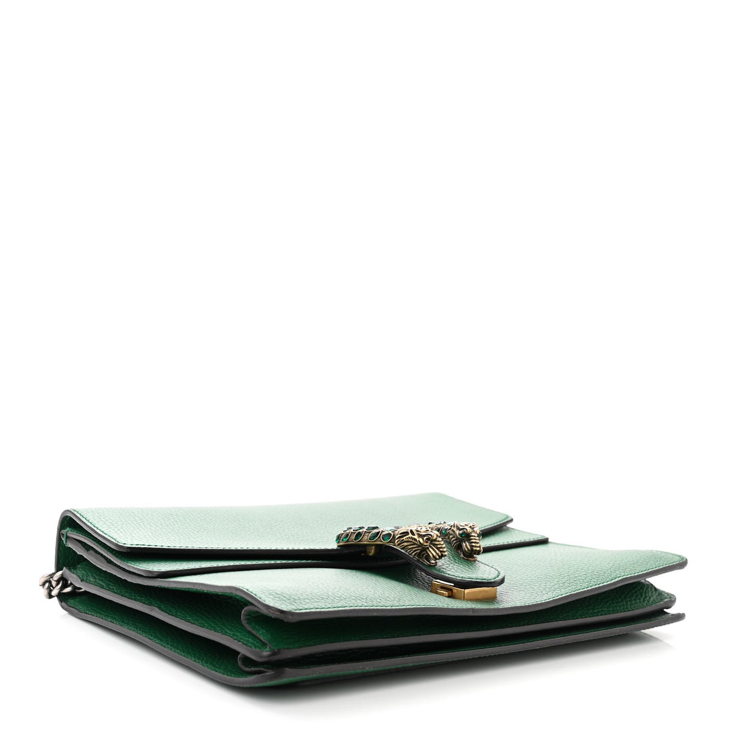 Dollar Calfskin Crystal Medium Dionysus Shoulder Bag Emerald