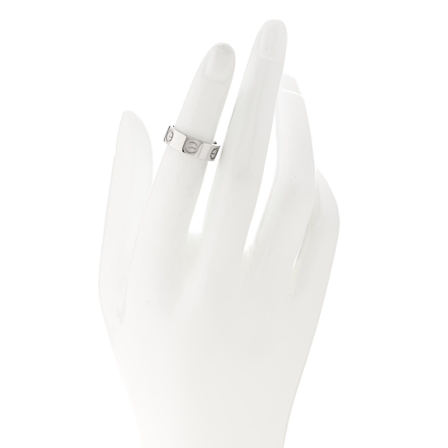 Cartier Platinum 5.5mm LOVE Ring 47 4 2 of 4