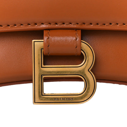 Balenciaga Shiny Box Calfskin Small Hourglass Top Handle Bag Camel 8 of 11