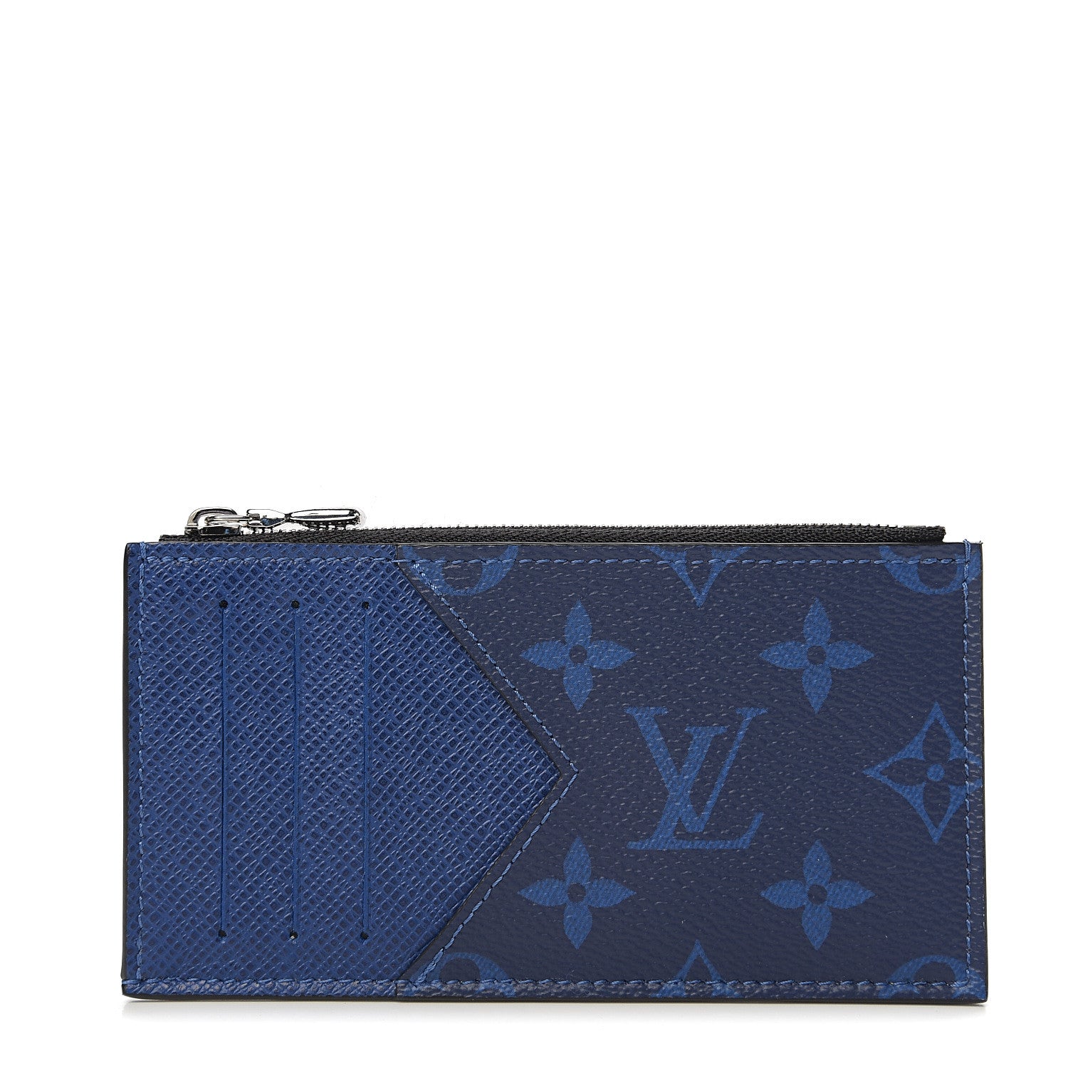 Louis Vuitton Monogram Taiga Coin Card Holder Cobalt 1 of 5