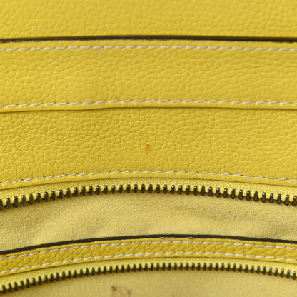 Celine Drummed Calfskin Mini Luggage Citron 8 of 26