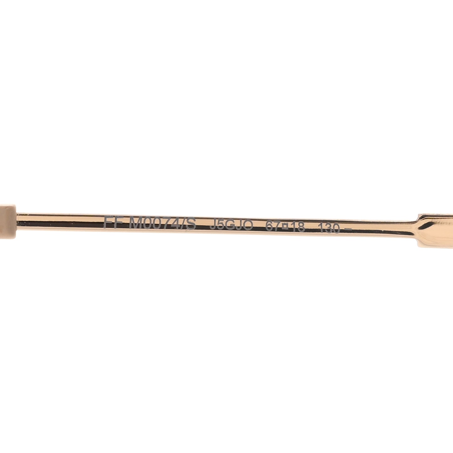 Metal Aviator Sunglasses FFM0074 Gold