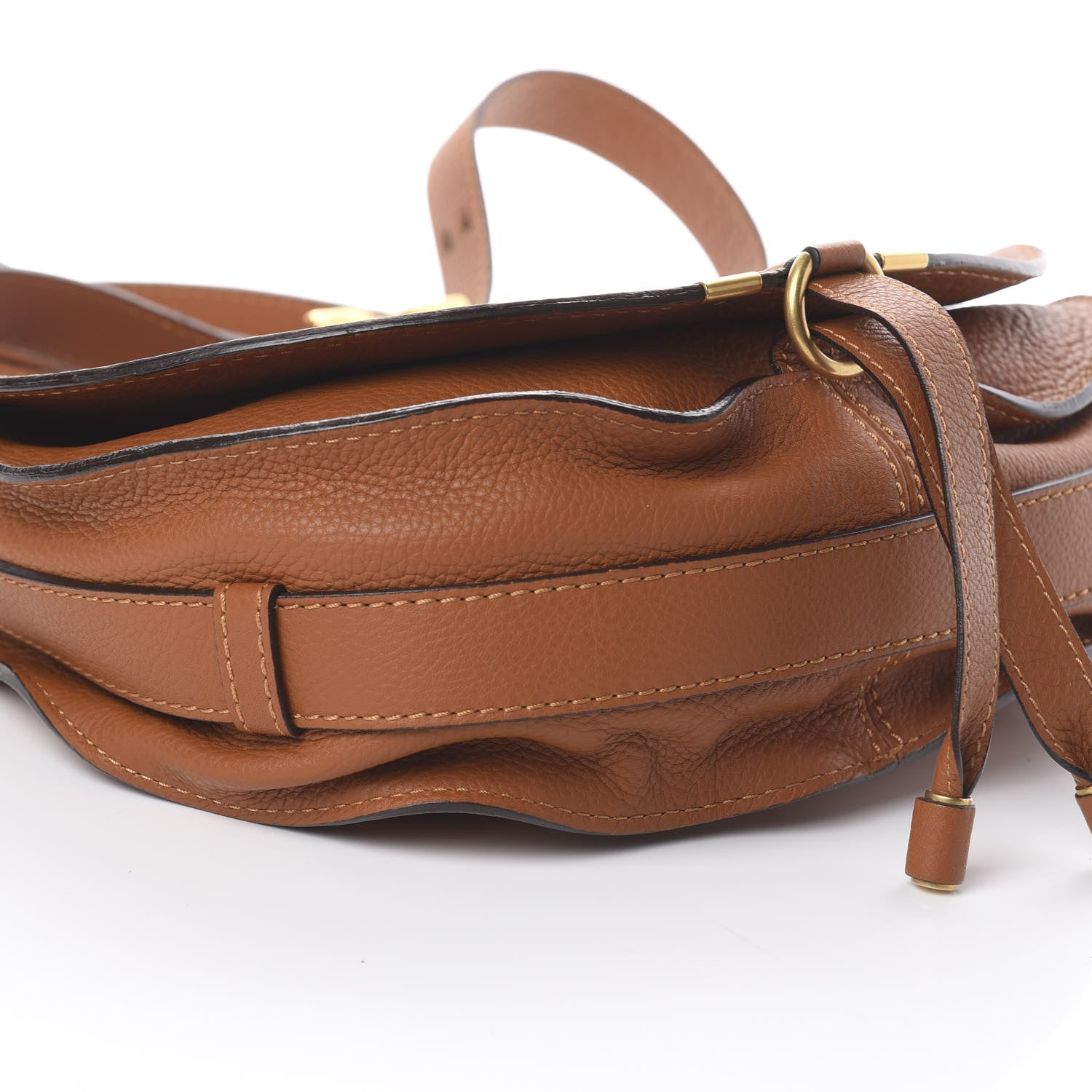 Chloe Calfskin Medium Marcie Round Crossbody Bag Tan 5 of 9