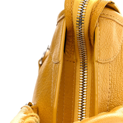Balenciaga Chevre Silver Metallic Edge Hardware S City Jaune Epi 10 of 13