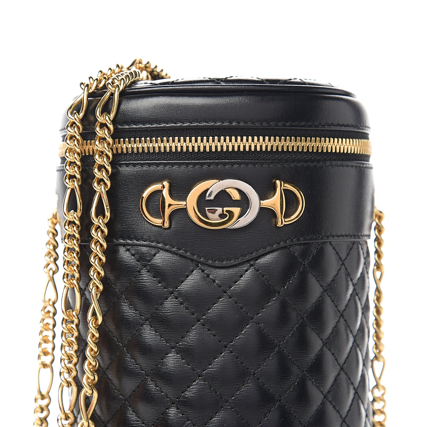 Calfskin Trapuntata Zumi Belt Bag Black