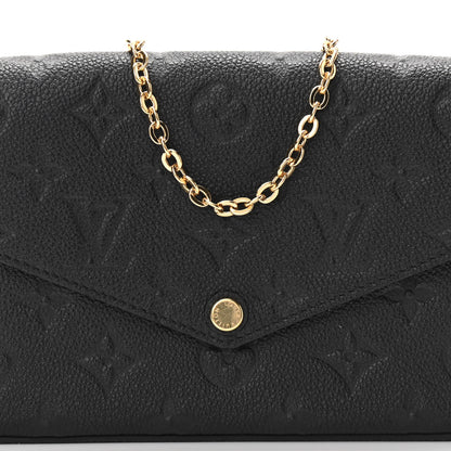 Louis Vuitton Empreinte Pochette Felicie Chain Wallet Black 8 of 11