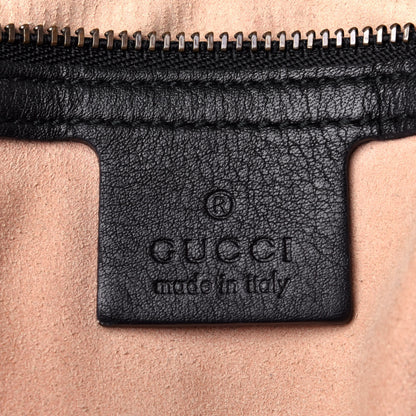 Gucci Calfskin Matelasse Studded Medium GG Marmont Shoulder Bag Black 5 of 12