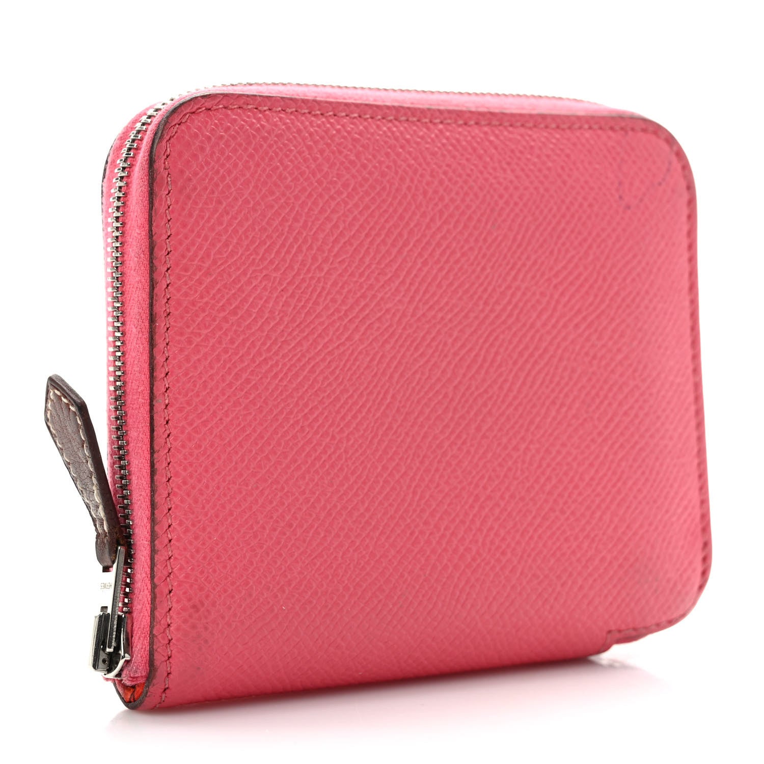 Hermes Epsom Silk'In Compact Wallet Rose Azalee 3 of 12