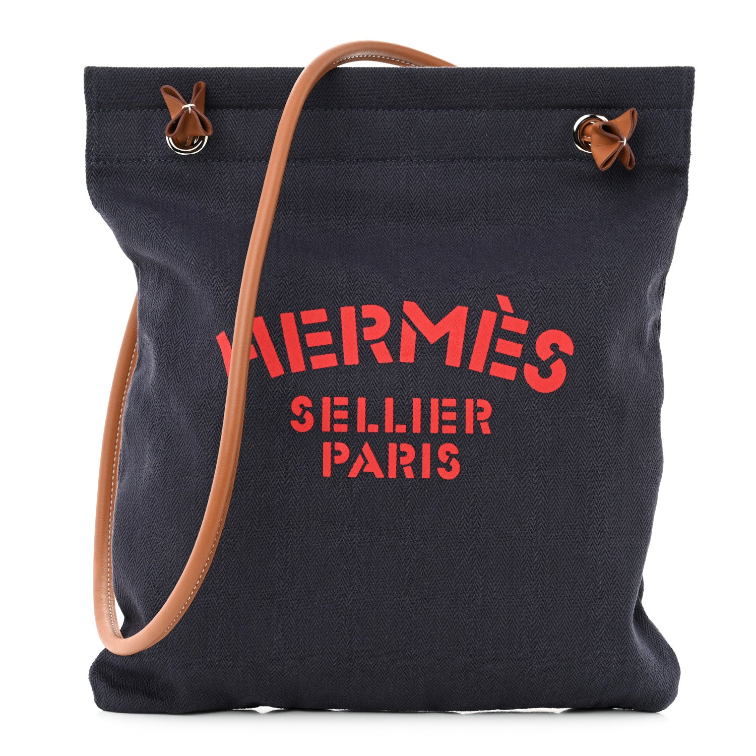 Hermes Canvas Swift Aline Grooming Bag Navy 1 of 9