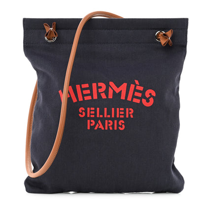 Hermes Canvas Swift Aline Grooming Bag Navy 1 of 9