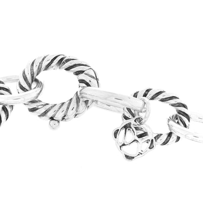 David Yurman Sterling Silver 10mm Medium Oval Link Bracelet 4 of 6