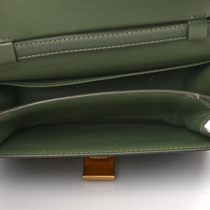 Celine Liege Calfskin Teen Classic Box Flap Bag Light Khaki 5 of 9