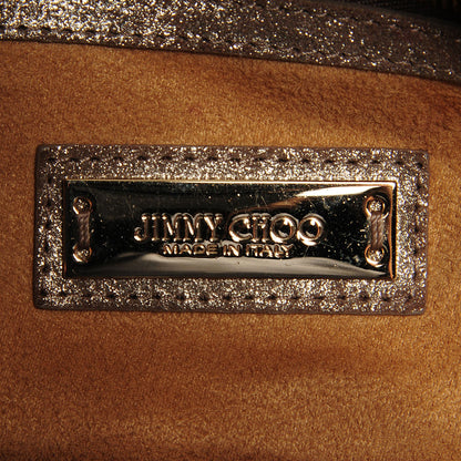Jimmy Choo Suede Large Solar Hobo Metallic Gold 6 of 7