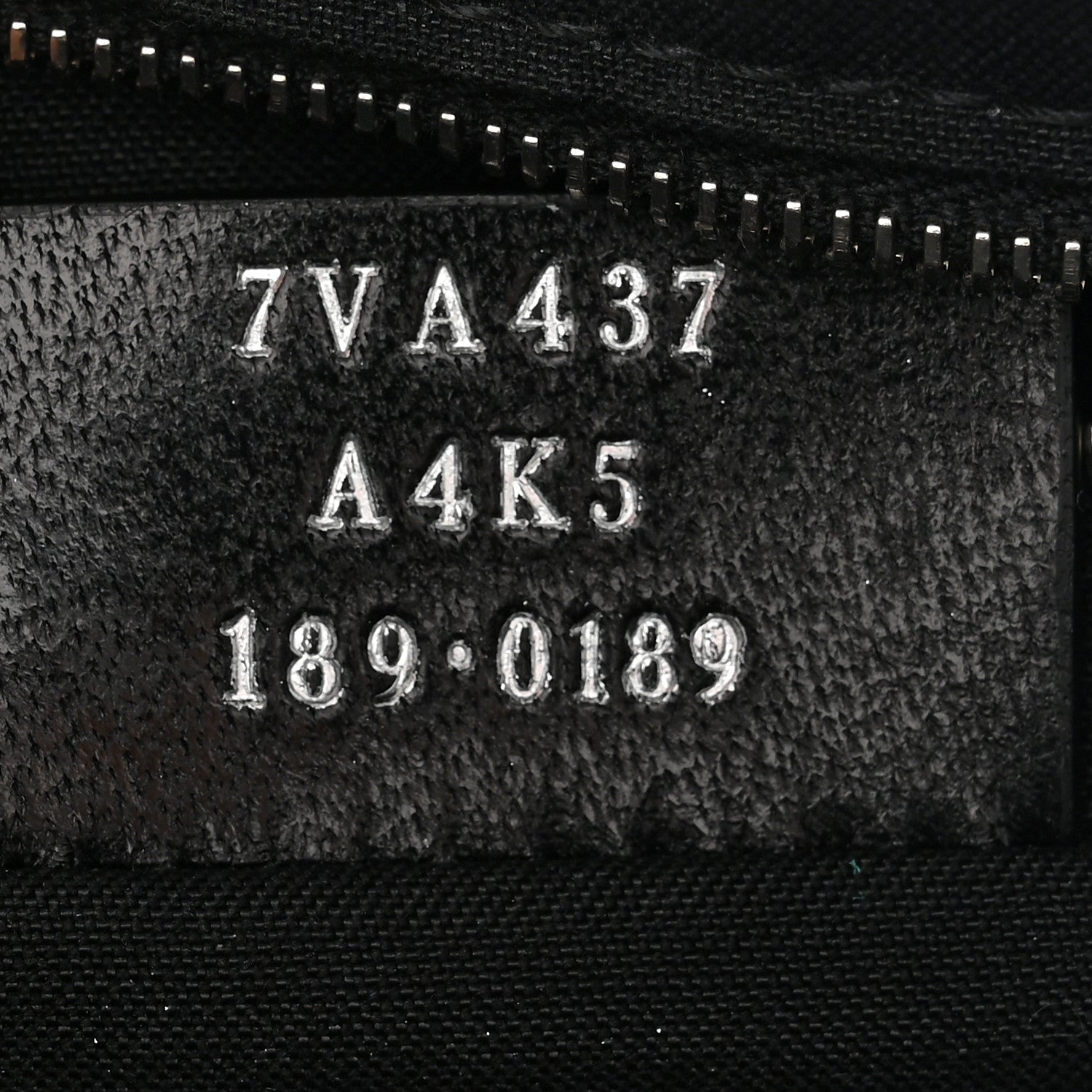 Fendi Vitello Century Bi-Color FF 1974 Embossed Messenger Maya Black 6 of 9
