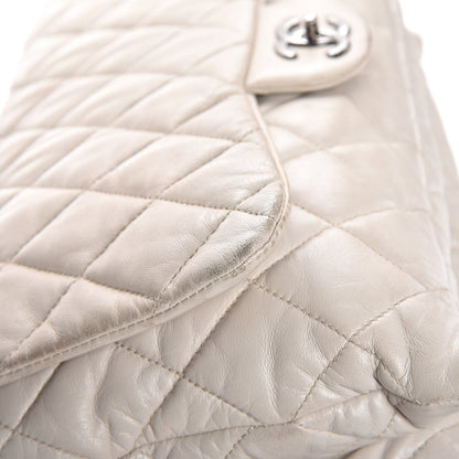 Chanel Lambskin Quilted 3 Accordion Flap Bag White 15 of 21