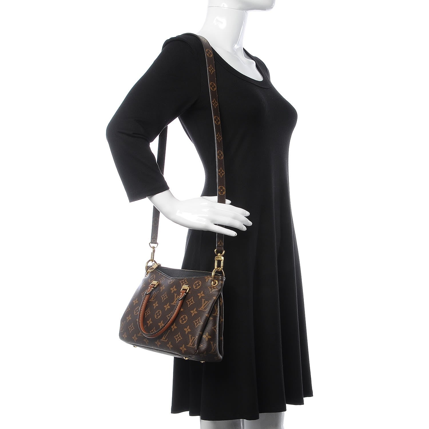 Louis Vuitton Monogram Pallas BB Black 2 of 11