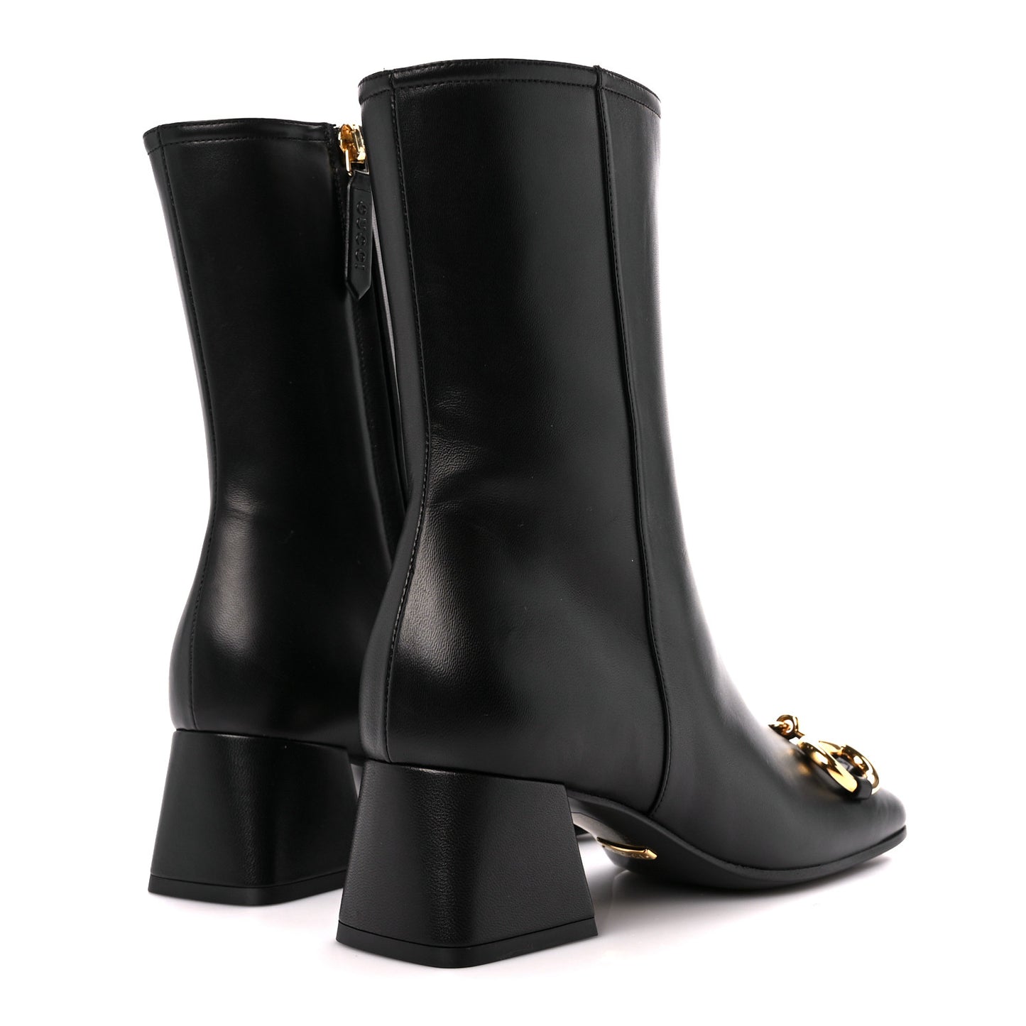 Nappa Charlotte Horsebit 55mm Ankle Boots 35.5 Black