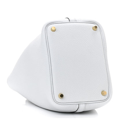 Hermes Taurillon Clemence Picotin Lock 18 PM Bleu Pale 4 of 9