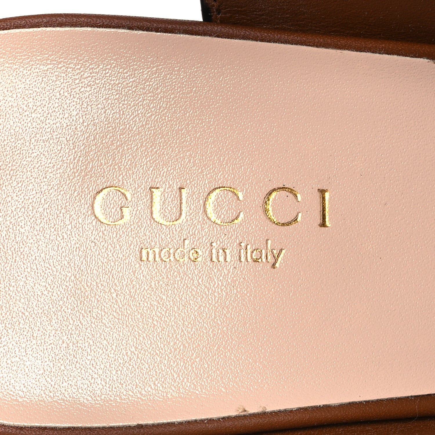 Gucci Cosmos Softy Calfskin Wooden Interlocking G Cut-Out 30/120mm Platform Sandals 38.5 Cuir 9 of 11