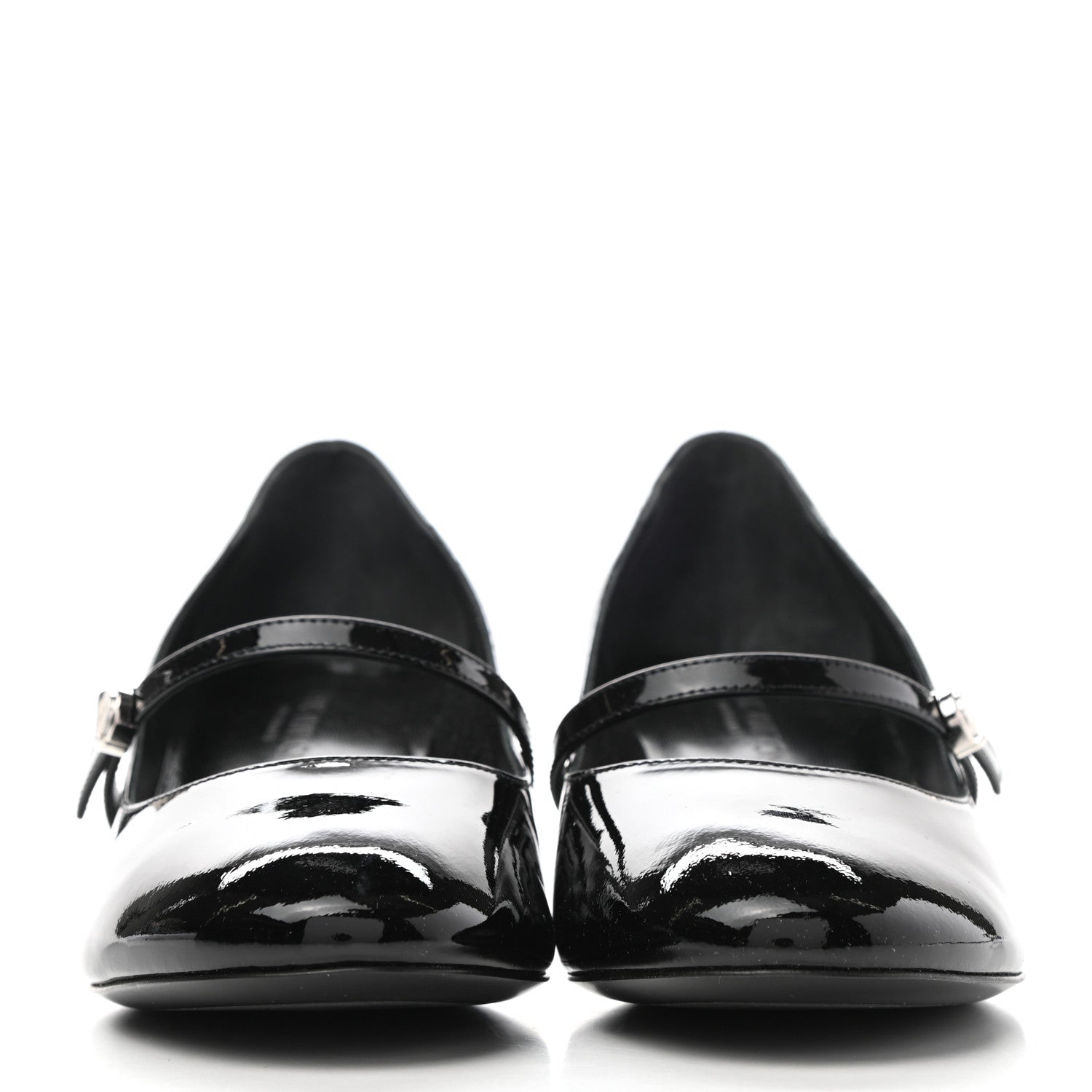 Louis Vuitton Patent Uniformes Silhouette 40mm Pumps 36.5 Black 2 of 8