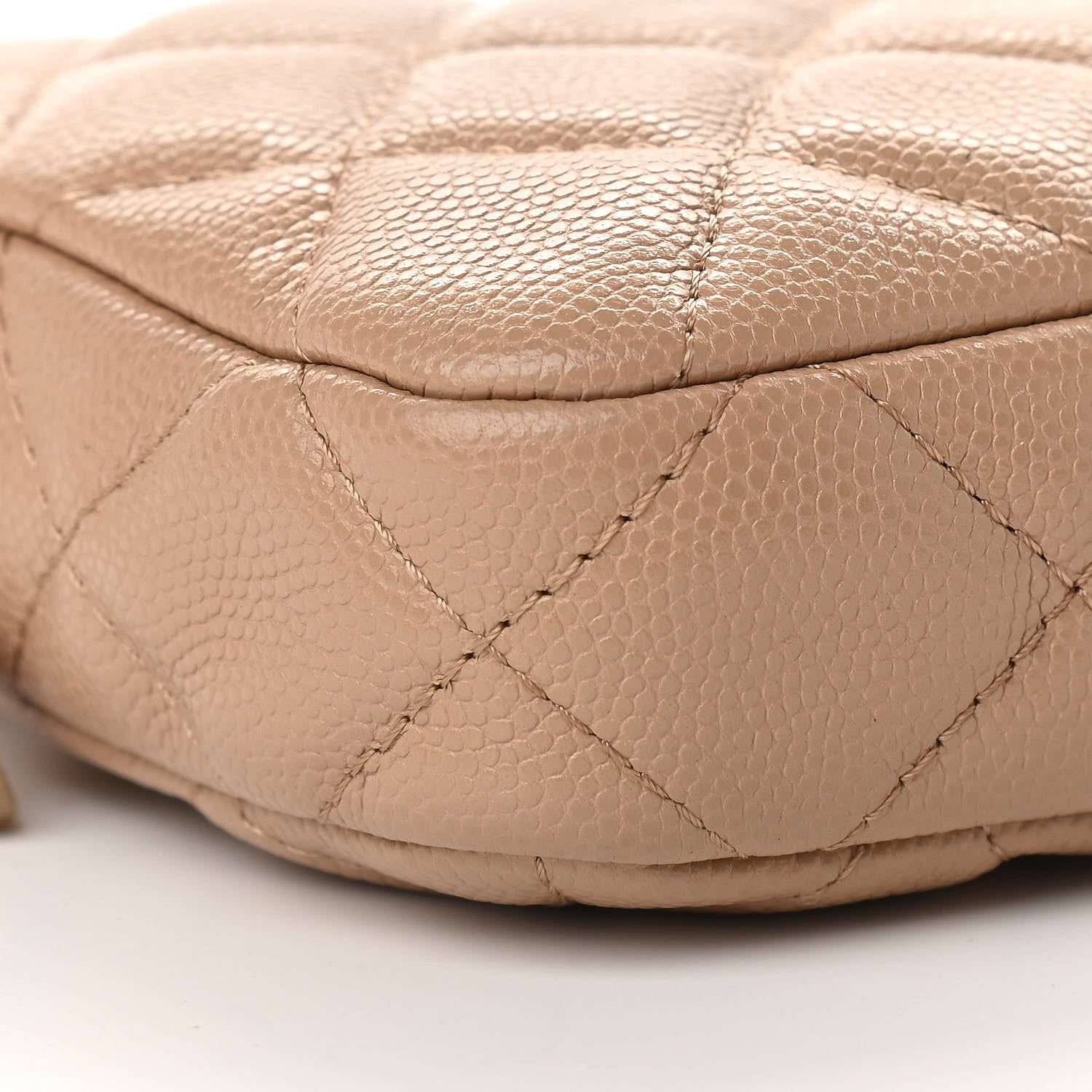 Chanel Caviar Quilted Small Clutch With Chain Beige 12 of 16