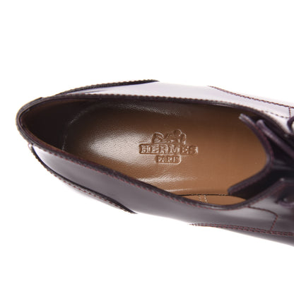 Hermes Tuscan Calfskin Nadege 70 Derby Pumps 36.5 8 of 9