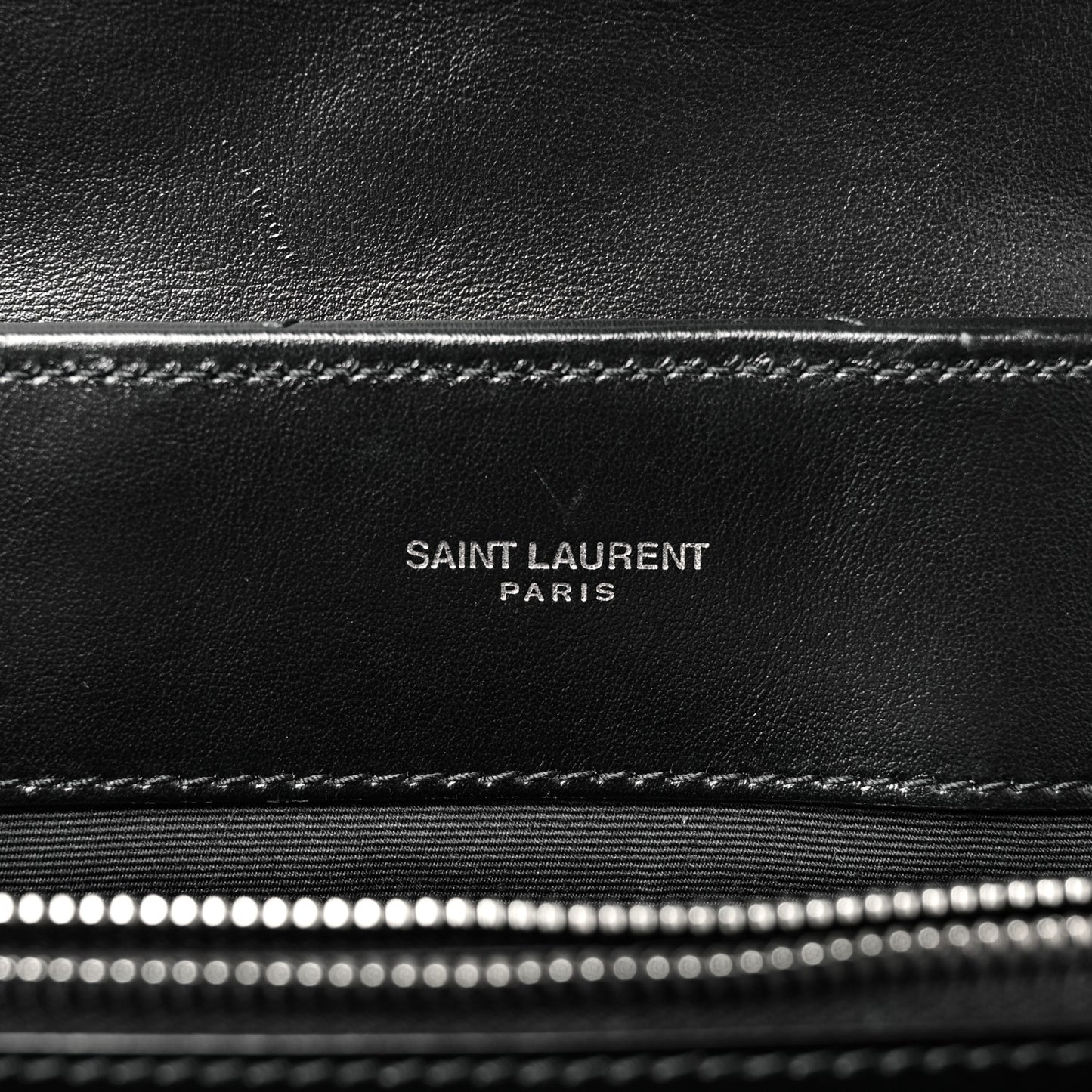 Calfskin Y Quilted Monogram Medium Loulou Chain Satchel Black