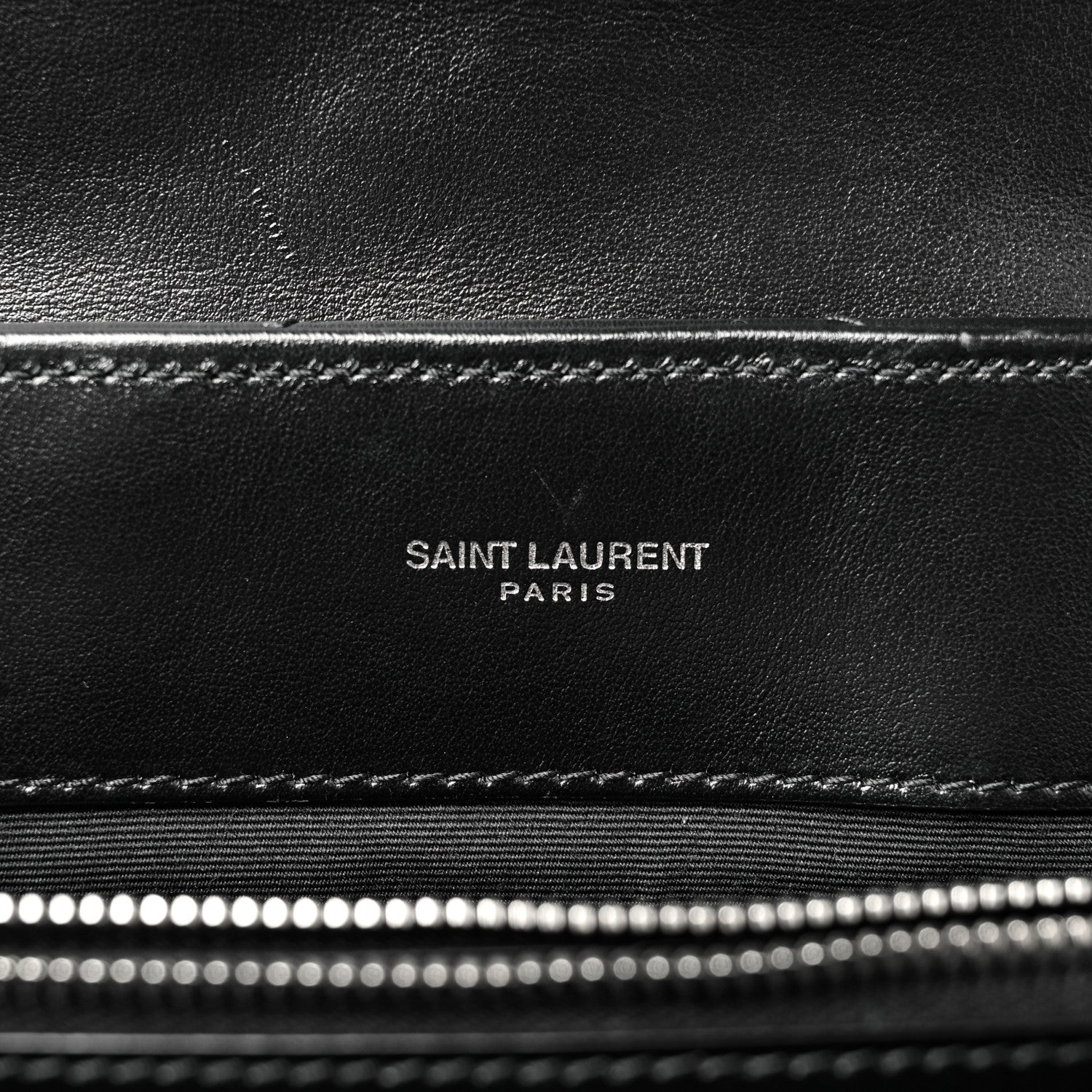 Saint Laurent Calfskin Y Quilted Monogram Medium Loulou Chain Satchel Black 6 of 10