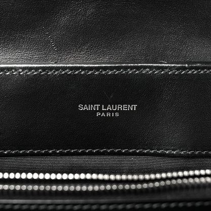 Saint Laurent Calfskin Y Quilted Monogram Medium Loulou Chain Satchel Black 6 of 10
