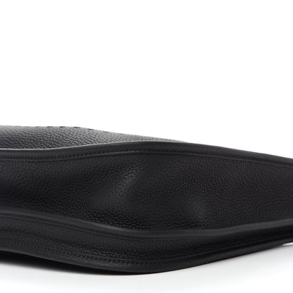 Hermes Taurillon Clemence Evelyne III PM Black 10 of 11