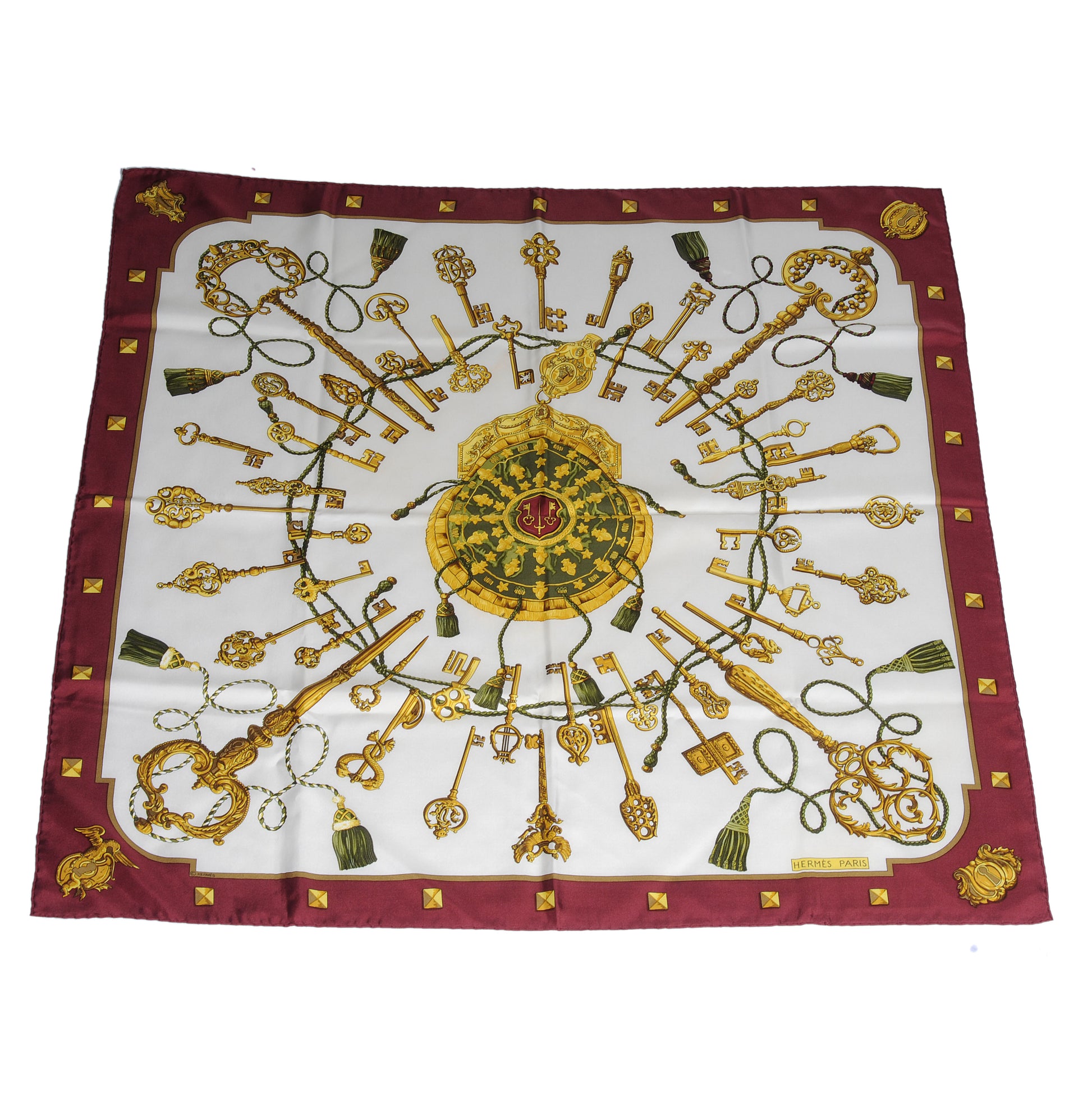 Hermes Silk Keys Les Cles Scarf 90 2 of 4