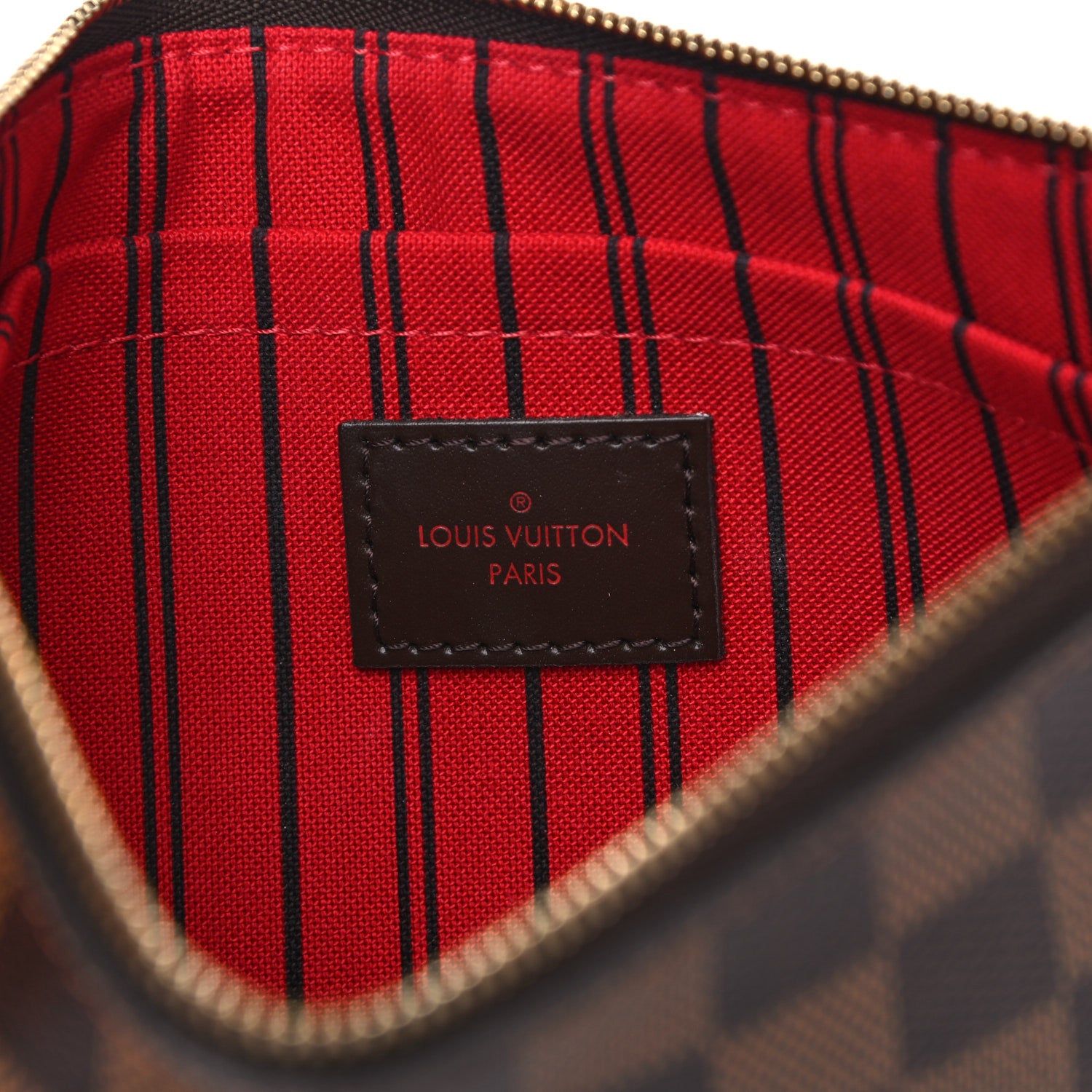 Louis Vuitton Damier Ebene Neverfull MM GM Pochette 6 of 9